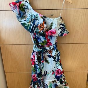 Floral Off Shoulder Dress
